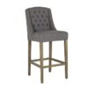 chaise haute lin gris day confort haut de gamme