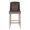 chaise haute confort tissu et bois moderne qualite