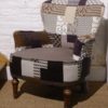 fauteuil tissu patchwork