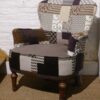 fauteuil tissu patchwork