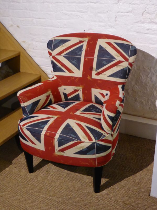 fauteuil tissu anglais