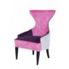 fauteuil moderne violet rose gris
