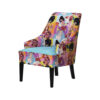 fauteuil féminin couleurs rose bleu