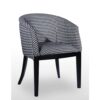 fauteuil confortable noir et blanc