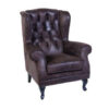 Fauteuil confortable de qualite marron