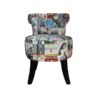 petit fauteuil tissu noir couleurs