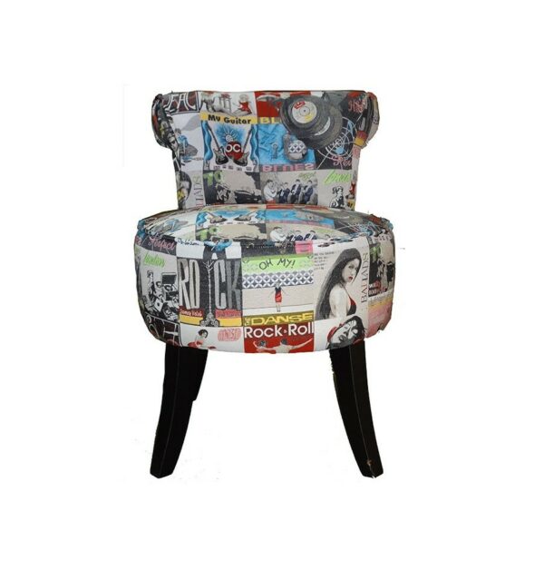 petit fauteuil tissu noir couleurs