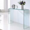 console verre transparent