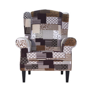 fauteuil bergere marron beige