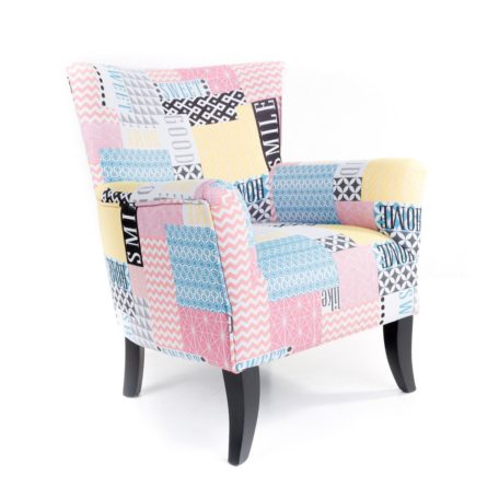 fauteuil tissu couleurs pastels