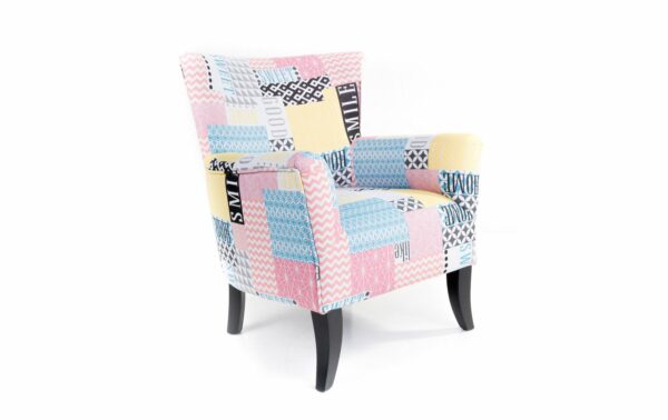 fauteuil tissu couleurs pastels