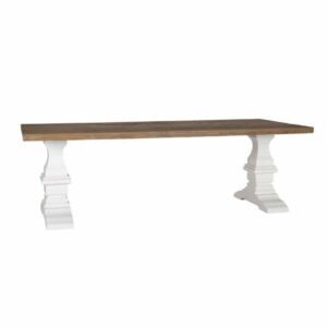 Table rustique maison de campagne bois chêne blanc