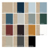 décoration murale en bois chêne clair avec couleurs