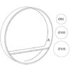 miroir rond en bois clair