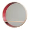 décoration murale miroir rouge