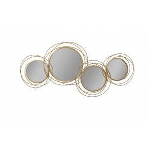 miroir métal doré