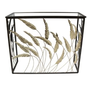 petit meuble entrée salon console noir or