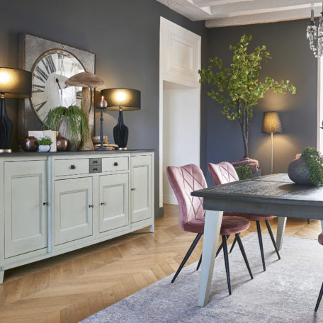salle a manger collection SERAPHINE table pieds bois