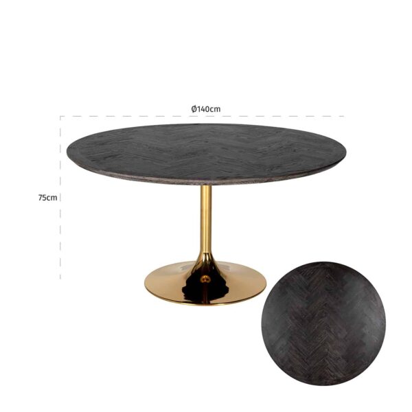 table-de-salle-a-manger-ronde-design-en-bois-massif-chene-marron-pietement-acier-inoxydable-dore-140x140-blackbone-gold-richmond-interiors-boisetdeco-cambresis-nord
