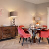 bahut buffet kensington brillant bois metal chrome argent design richmond interiors