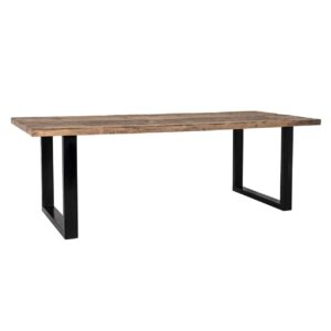 table indus plateua bois pieds metal