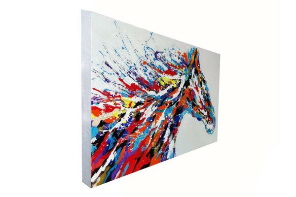 tableau design cheval couleurs vives deco