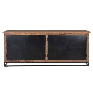 grand bahut buffet en metal et en bois