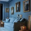 canape lin bleu ciel