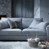 canape bleu cocooning confortable fabrication francaise qualite superieure