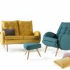 fauteuil scandinave tissu france