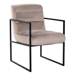 chaise-clara-design-velvet-velours-beige-gris-kaki-pieds-accoudoirs-metal-acier-noir-richmond-interiors-magasin-meubles-chaises-boisetdeco-cambresis-nord-aisnes-picardie
