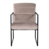 chaise velours beige
