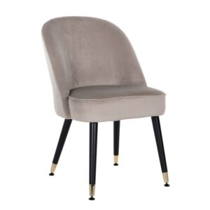 Chaise JULIUS en velours KHAKI