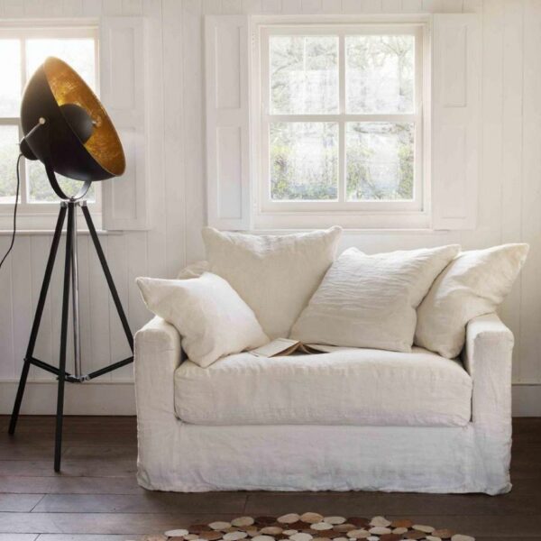 Fauteuil BIARRITZ en NEWLIN blanc.