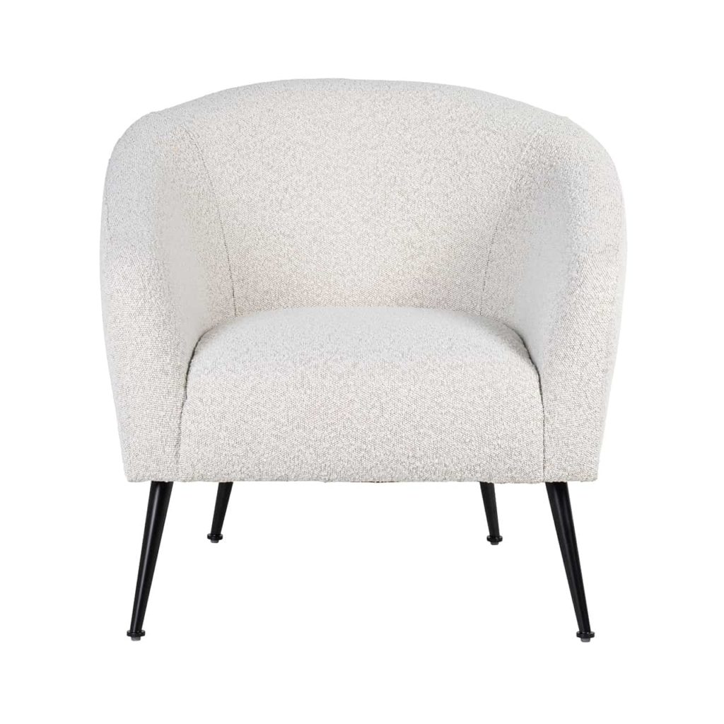 Fauteuil Relax Yaheetech Gris Bouclé - Avec Repose-pieds - Métal - Neuf