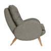 fauteuil capitonné pieds bois