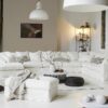 canape BIARRITZ en NEWLIN blanc.