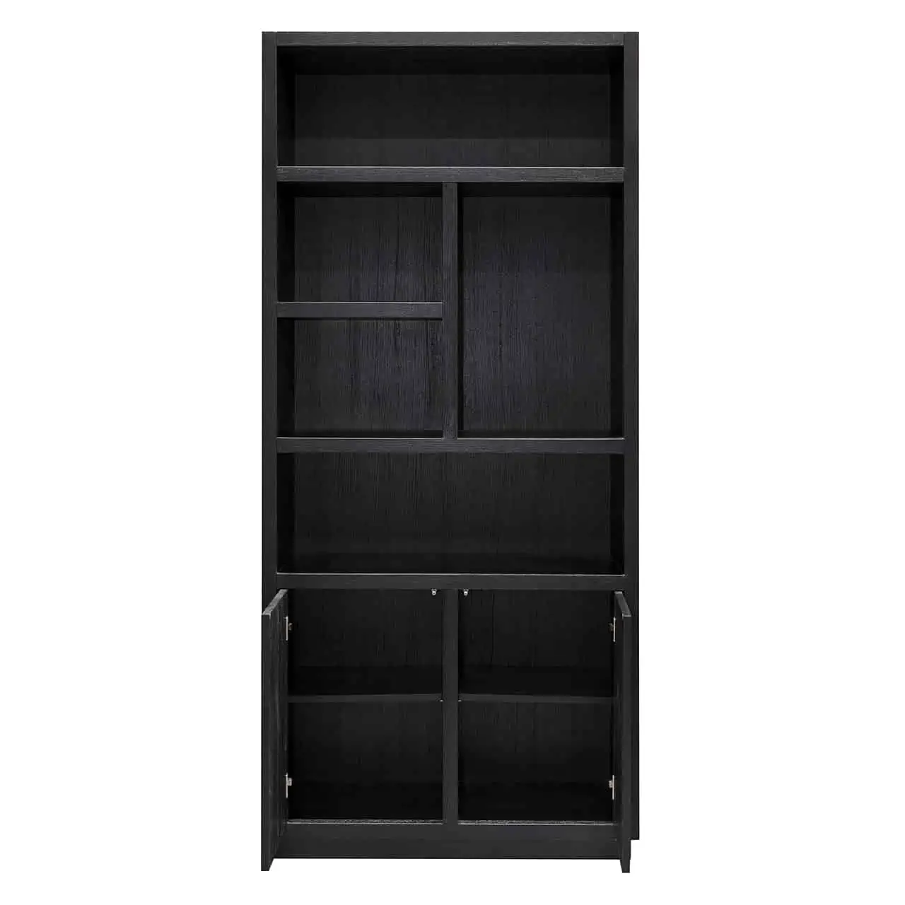Grand meuble de rangement noir de très bonne qualité OAKURA RICHMOND INTERIORS