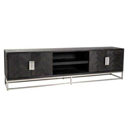 Meuble TV collection "Blackbone Silver" de chez Richmond Interiors.