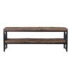 meuble tv style industriel en bois teck metal noir tendance
