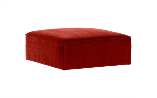 Pouf Albi 100 x 100 cm en Gala Tomette