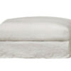 gros Pouf biarritz lin blanc