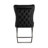 Chaise design SCARLETT en velours noir