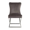 chaise design velours marron