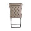 Dos de la chaise design SCARLETT en velours beige