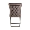 chaise scarlett velours marron