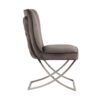 Chaise design SCARLETT en velours marron