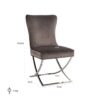 dimensions chaise scarlett