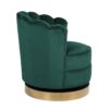 Fauteuil pivotant MILA en velours vert