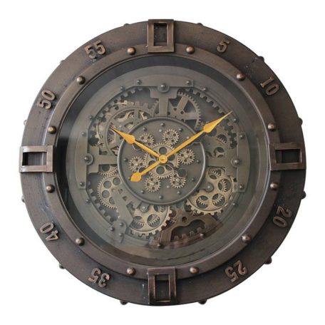 Horloge mécanisme engrenage cadran chrono en métal